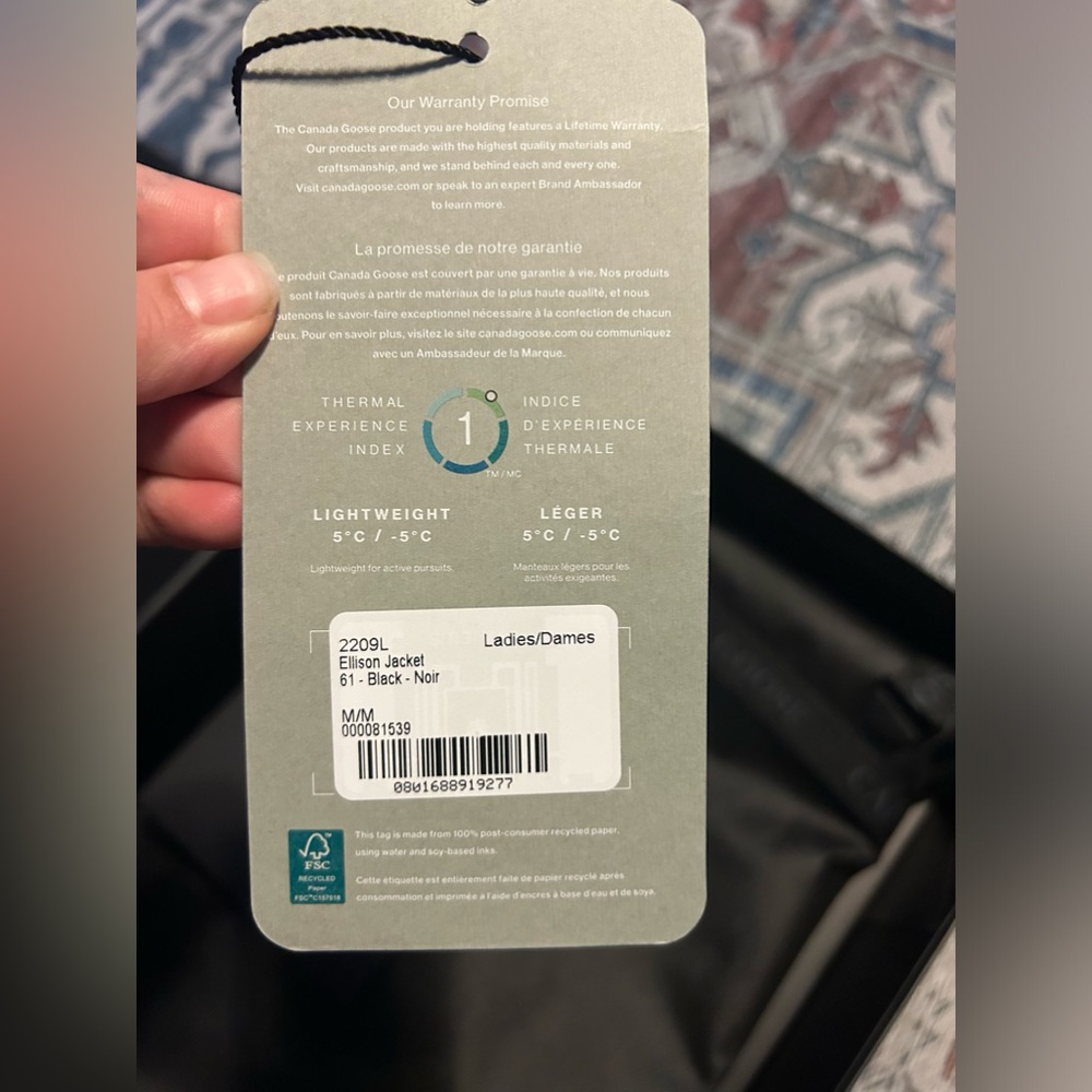 Canada Goose Black Hooded Jacket - Picture 8 of 14